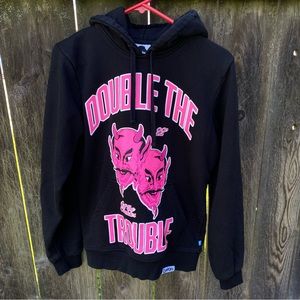 Cookies “Double The Trouble” Pink/ Black Men’s Size Small Hoodie